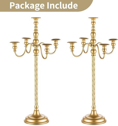 Nuptio Candelabra Candle حامل حاملات الشموع الأرضية حاملات الشموع البيضاء 28 في 5 شمعدانات فرعية حاملات شموع مستدقة عتيقة حاملات زهور طويلة القامة قطعة مركزية لديكور حفل الزفاف in Kuwait