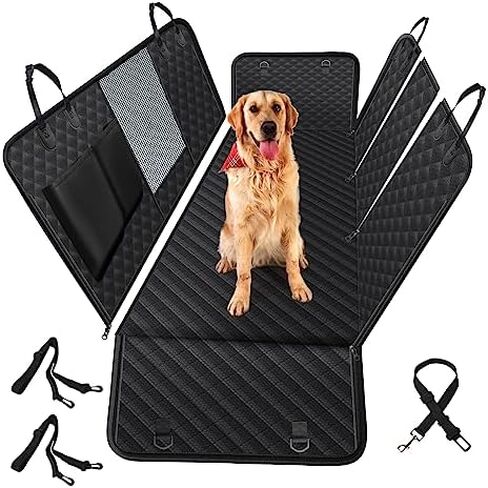 vailge Pet Seat Covers, 100% Waterproof, Scratch Proof, Nonslip, 600D Heavy Duty Dog Hammock for Back Seat, car, Trucks, SUV in Kuwait