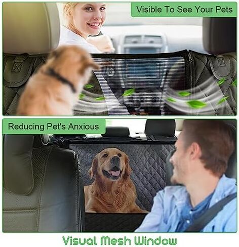 vailge Pet Seat Covers, 100% Waterproof, Scratch Proof, Nonslip, 600D Heavy Duty Dog Hammock for Back Seat, car, Trucks, SUV in Kuwait