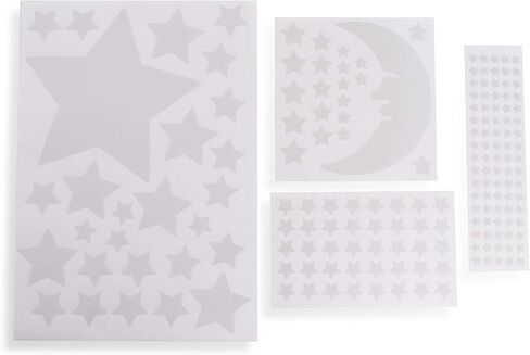 AStare' Glow in The Dark Stars for Ceiling or Wall – 173 Pieces – 2D Adhesive Stickers, Moon Included – Perfect for Kid’s Bedroom – Create a Luminous Starry Sky for Soothing and Gentle Light in Saudi Arabia