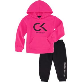 Calvin Klein girls 2 Pieces Hooded Jog Set in Kuwait
