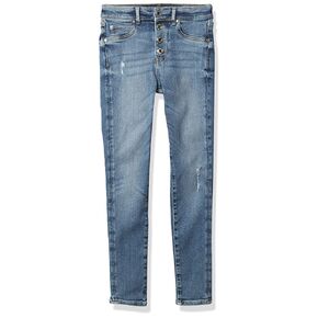 GUESS Girls' Big Stretch Denim Hi Waisted Skinny Fit Button Front Jean in Saudi Arabia