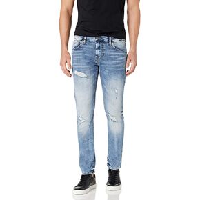 GUESS Men's Mid Rise Slim Fit Skinny Leg Ripped Jean in Saudi Arabia