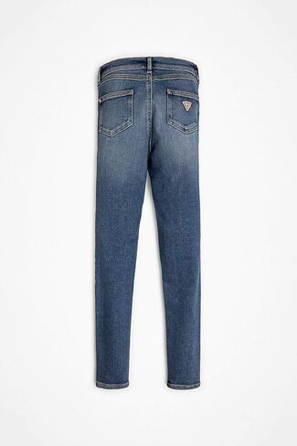 GUESS Girls' Big Stretch Denim Hi Waisted Skinny Fit Button Front Jean in Saudi Arabia