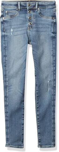 GUESS Girls' Big Stretch Denim Hi Waisted Skinny Fit Button Front Jean in Saudi Arabia