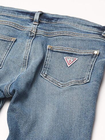 GUESS Girls' Big Stretch Denim Hi Waisted Skinny Fit Button Front Jean in Saudi Arabia