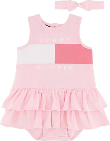 Tommy Hilfiger baby-girls 2 Pieces Sunsuit and Headband Set in Saudi Arabia