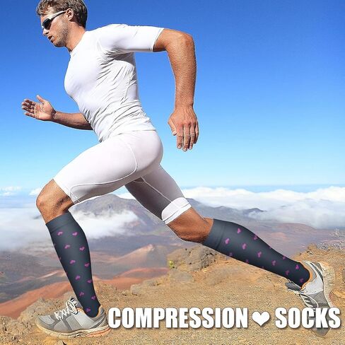 3 Pack Medical Compression Sock-Compression Sock For Women and Men Circulation -Best for Running,Nursing,Athletic Sports in Saudi Arabia