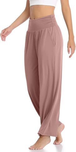TARSE Womens Wide Leg Pants Casual Loose Yoga Sweatpants Comfy Lounge Pajama Flowy Pants Pockets in Saudi Arabia