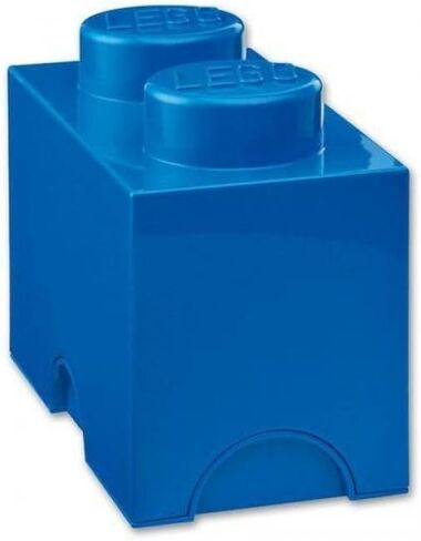 LEGO Blue Storage Box Brick 2 Bright, 2 Knobs in Saudi Arabia