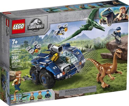 LEGO Jurassic World Gallimimus and Pteranodon Breakout 75940, Dinosaur Building Kit for Kids, Featuring Owen Grady, Claire Dearing and ACU Trooper Minifigures for Creative Play (391 Pieces) in Saudi Arabia