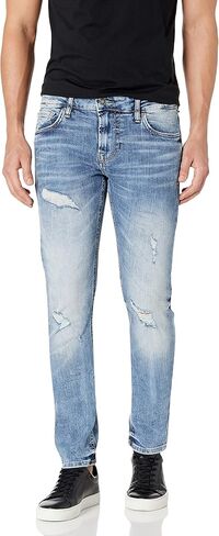 GUESS Men's Mid Rise Slim Fit Skinny Leg Ripped Jean in Saudi Arabia