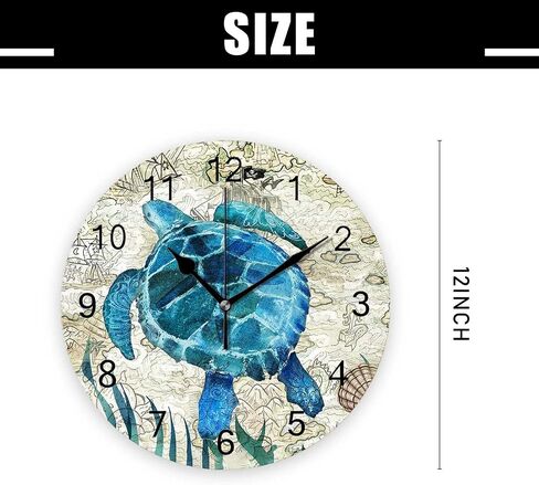 Battery Operated Wall Clocks 12 Inch,Black Cat On Yellow,Silent Home Decor for Bathroom,Living Room,Bedroom in Kuwait