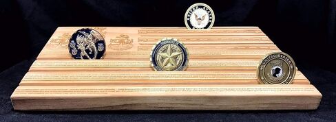 LOKI ENGRAVING Blonde Chief's Creed Challenge Coin Display in Saudi Arabia