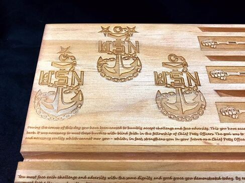 LOKI ENGRAVING Blonde Chief's Creed Challenge Coin Display in Saudi Arabia