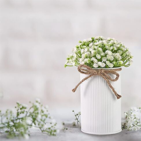 omldggr 2 حزمة عباد الشمس الاصطناعية بوعاء النباتات، الأصفر عباد الشمس فو ميسون جرة الزهور الاصطناعية مع وعاء معدني لربيع وصيف المنزل المطبخ الجدول محور الزفاف الديكور in Kuwait