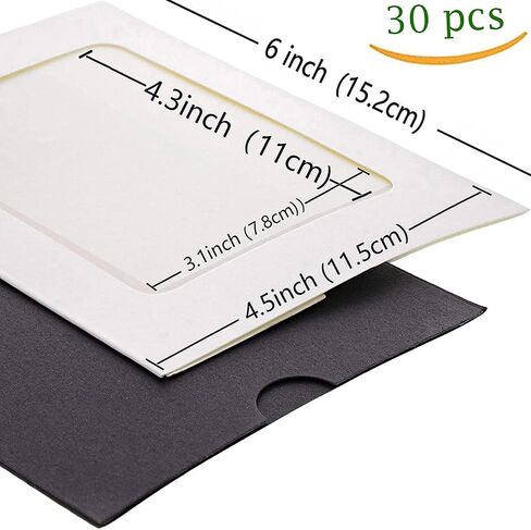 30 PCS DIY Paper Photo Frames 4x6 Picture Frame with Wooden Clips and String Hanging Cardboard Photo Frame 10x15 cm Set for Home Wall Décor in Kuwait