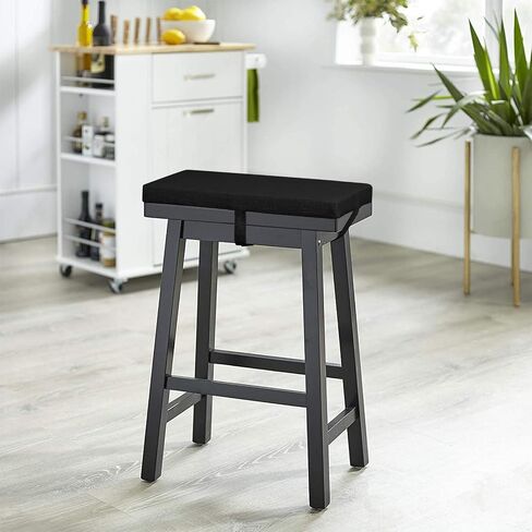 baibu Rectangle Bench Stool Cushion, Non-Slip Saddle Stool Seat Cushions Bar Stool Cushion with Machine Washable Cover - One Cushion Only (Beige, 18x9.5x1.5in) in Kuwait