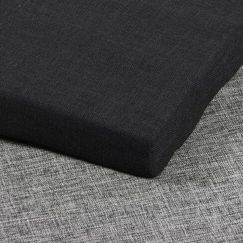 baibu Rectangle Bench Stool Cushion, Non-Slip Saddle Stool Seat Cushions Bar Stool Cushion with Machine Washable Cover - One Cushion Only (Beige, 18x9.5x1.5in) in Kuwait