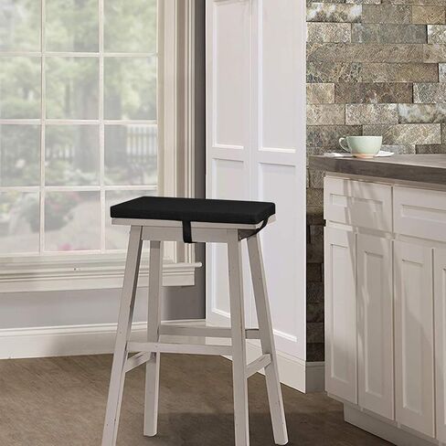 baibu Rectangle Bench Stool Cushion, Non-Slip Saddle Stool Seat Cushions Bar Stool Cushion with Machine Washable Cover - One Cushion Only (Beige, 18x9.5x1.5in) in Kuwait