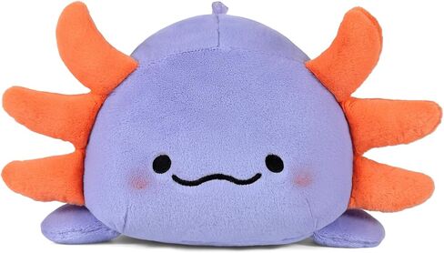 Ditucu Cute Axolotl Plush Pillow Soft Salamander Stuffed Animal Toys Kawaii Plushie Dolls Gifts for Kids Black Pink 11.8 inch in Kuwait