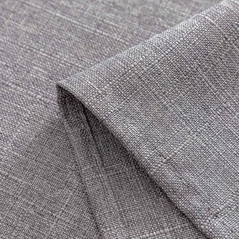 Valea Home فو الكتان المطبخ غنيمة الستارة الستارة ريفي قضيب جيب الستارة الستارة لوحات التخليص لنافذة صغيرة 36 ​​× 36 بوصة، 2 لوحات، رمادي in Kuwait