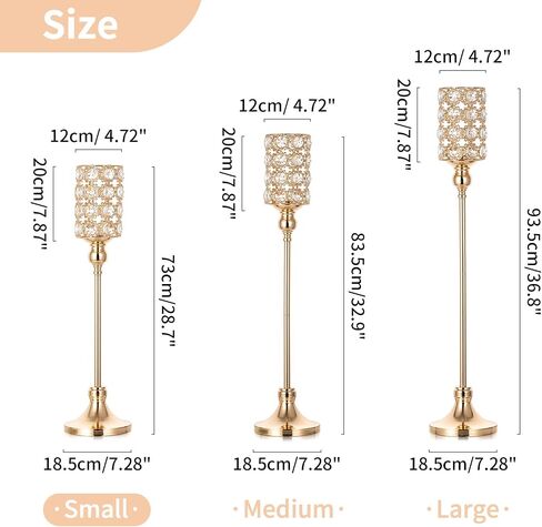 NUPTIO Wedding Vases Centerpieces for Tables - 2 Pcs 32.9in Tall Gold Vase for Flowers Crystal Flower Stand Metal Weddings Centerpieces for Birthday Party Anniversary Aisle Living Room Decorations in Saudi Arabia