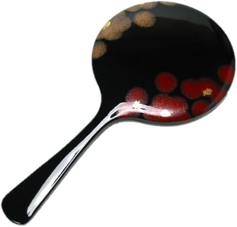 Japanese Hand Mirror with Handle Hana Handmade Urushi Lacquerware in Saudi Arabia