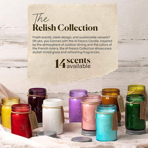 Paddywax Relish Artisan Hand-Poured Soy Wax Scented Candle, 9.5-Ounce Glass Jar with Lid, Balsam + Fir in Saudi Arabia