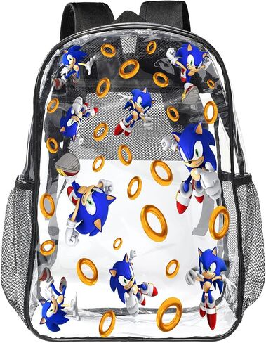 Jpsxnwv Clear Backpack for Girls Boys, Cartoon Heavy Duty Large Bookbag for School, Transparent See Through Bag for Kids Women for College Work Travel in Saudi Arabia