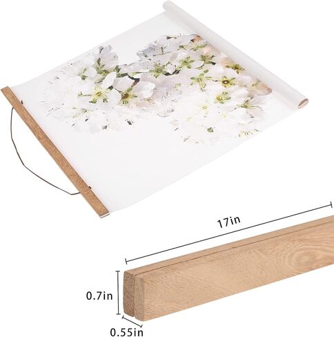 OceeK 16x20 16x24 Poster Frame Magnetic Poster Frame Hanger 17x22 17x23 17x24 17x11 16x24 16x22 16x20 Magnetic Poster Hanger 16 17 Inch Teak Wood Poster Picture Frame（17“ Teak Wood） in Kuwait