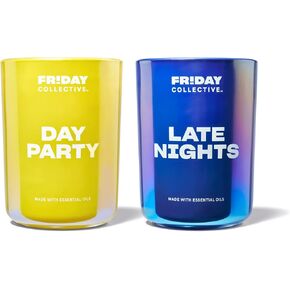 Friday Collective Dance Mix Candle, Pink Barbie Citrus Scented, Made with Essential Oils, 3 Wicks, 13.5 oz in Saudi Arabia
