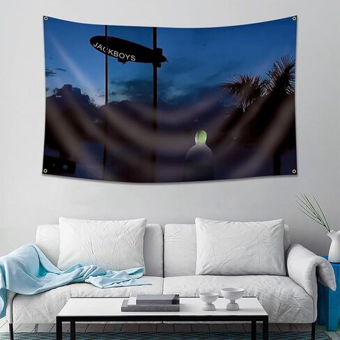 AJILUYA Jackboys Flag Rap Tapestry 3x5 Feet Top Rapper Art Music Album Covers for Bedroom Living Room College Dorm Wall Decor in Kuwait