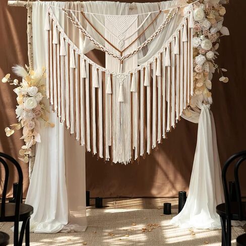 LOMOHOO كبير مكرامية جدار معلق بوهو هندسي فن منسوج من القطن نسيج جدار ديكور رمادي بوهيمي ديكور المنزل لغرفة المعيشة غرفة النوم شقة in Kuwait