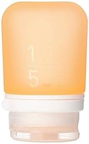 Humangear GoToob+ زجاجات سيليكون قابلة لإعادة التعبئة بحجم مناسب للسفر مع غطاء قفل، أزرق، كبير جدًا (6 أونصة) in Kuwait