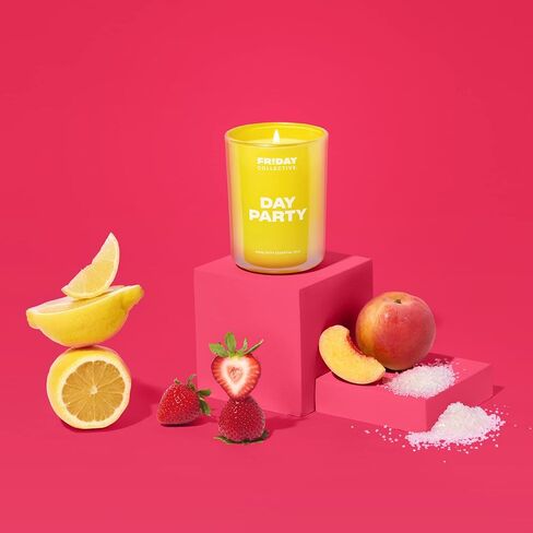 شمعة Friday Collective Star Lust، معطرة منعشة ونظيفة، مصنوعة من الزيوت العطرية، 3 فتائل، 13.5 أونصة in Kuwait