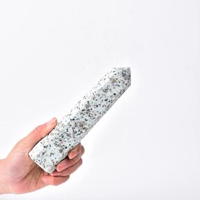 JIC Gem Large Crystal Tower Wand Blues and Golden Browns Pietersite Quartz Crystal Obelisk Tower Point for Meditation Decor and Crystal Grid 0.6-1.1 LBS'