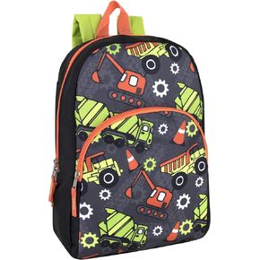 Trail maker 15 Inch Backpack for Boys Girls, Kids Backpacks for Preschool, Kindergarten, Elementary with Adjustable Padded Straps
