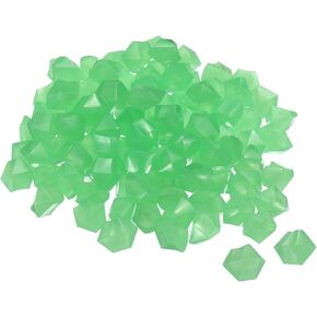 MECCANIXITY 200pcs Glow Rocks 10-15mm Glow Pebbles Decoration in The Dark Luminous Stones Decor DIY Decorative Orange for Garden, Potted Plant, Fish Tank