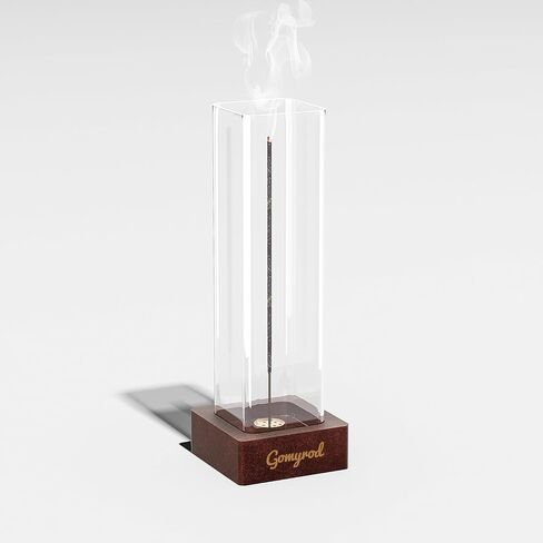 Gomyrod Premium Incense Holder for Sticks | Elegant Ash Catcher with Removable Glass | 9-Hole Design for Various Incense | Easy to Clean | Perfect for Meditation, Yoga, and Home Decor in Kuwait