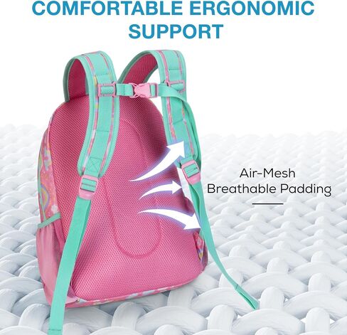 mommore Kids Backpack for Boys Girls 4-8 Kindergarten Elementary School Backpack with Lunch Box - 15" H Fit Folder in Kuwait