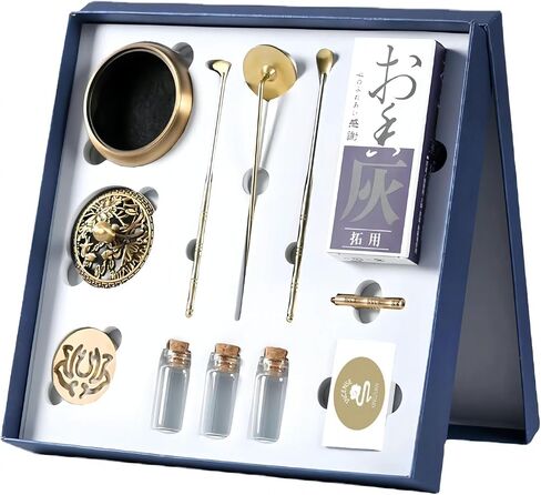 XINGZUAN Powder Incense Making Kit,Chinese Incense Burner Kit,Agarwood Incense Burner Kit,Powder Incense Burner Kit,Incense Burners Set(Incense Kit with Sandalwood Powder) in Kuwait