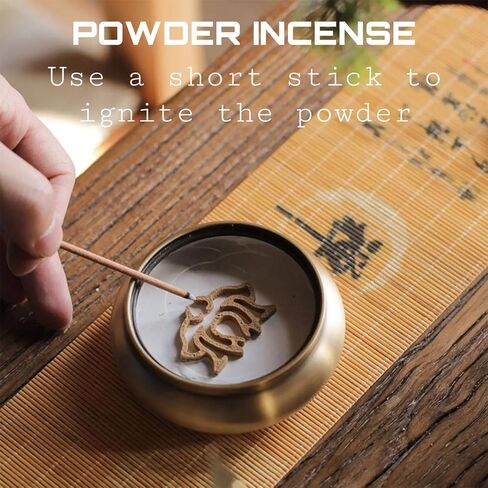 XINGZUAN Powder Incense Making Kit,Chinese Incense Burner Kit,Agarwood Incense Burner Kit,Powder Incense Burner Kit,Incense Burners Set(Incense Kit with Sandalwood Powder) in Kuwait