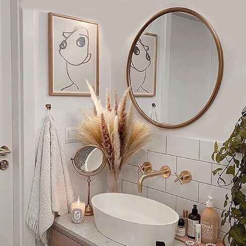 CRMADA 80 Pcs Pampass Grass - 17 Inch Small Pampas with White, Natural Dried Grass, Flowers, Reed & Bunny Tails Stems for Boho Decor, Parties, Weddings Home Decor Soul Concepts, (DPG-01) in Kuwait