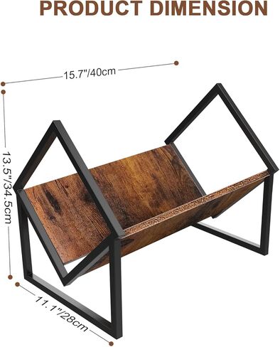 تيلو فيفان رف تخزين اسطوانات الفينيل، تخزين الالبوم لسجلات الفينيل، حامل عرض البوم من الفينيل حتى 80 باوند، حامل منظم متين للمجلات والكتب والملفات in Kuwait