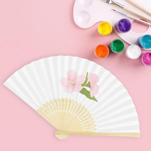 مراوح خيزران قابلة للطي من اتش اس اتش فامي، 11 قطعة مروحة صينية قابلة للطي لتزيين حفلات الزفاف والهدايا وهدايا حفلات الرقص وديكور المنزل in Kuwait