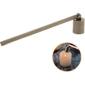 AIM & GGKK Candle Snuffer Antique Brass Candle Extinguisher Accessory for Putting Out Extinguish Gold Copper Candle Wicks Flame Safely