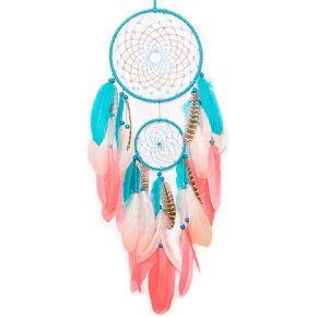 Peacock Dream Catcher with Abundant Feathers Well Handmade and Sturdy Dream Catchers with Vibrant Brown Blue Feathers for Wall Decor, Bedroom and Gift