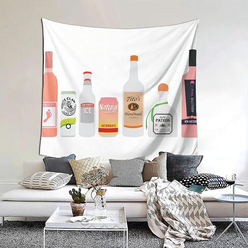 Aifreedom1 Swarov Tapestry 60X51inch Various Alcohol Suitable for Wall Hanging Dorm Room Bedroom Art Home Decorations in Saudi Arabia