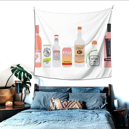 Aifreedom1 Swarov Tapestry 60X51inch Various Alcohol Suitable for Wall Hanging Dorm Room Bedroom Art Home Decorations in Saudi Arabia